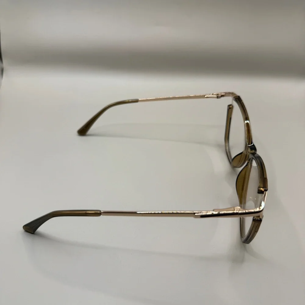Vooglam Metallic Silver Eyeglass Temple Arm Frame, no Prescription